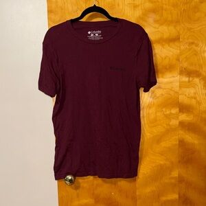 Columbia Men's Burgundy Short Sleeve Tee